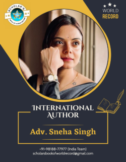 03 Adv. Sneha Singh – International Author Creative