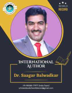04 Dr. Saagar Balwadkar – International Author Creative