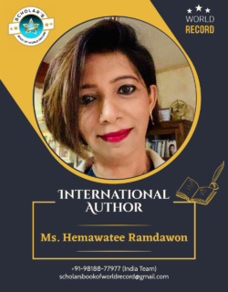 12 Hemawtee Ramdawon – International Author Creative