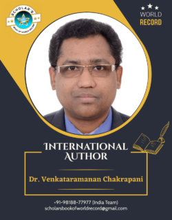 20 Dr. Venkataramanan Chakrapani – International Author Creative