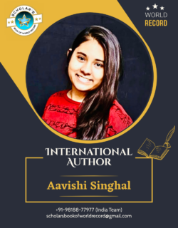 23 Aavishi Singhal – International Author Creative