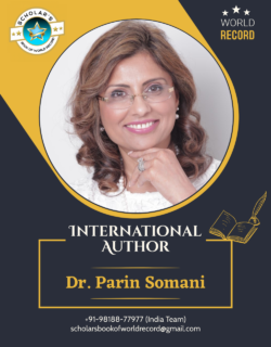 26 Dr. Parin Somani – International Author Creative
