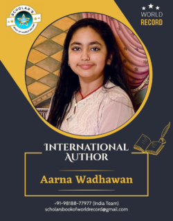27 Aarna Wadhawan – International Author Creative