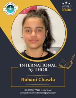 28 Rubani Chawla – International Author Creative