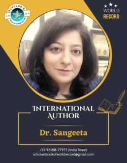 31 Dr. Sangeeta – International Author Creative