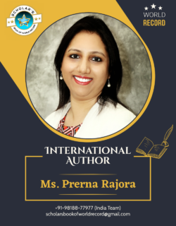 34 Prerna Rajora – International Author Creative