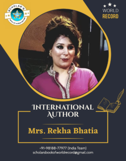 35 Rekha Bhatia – International Author Creative