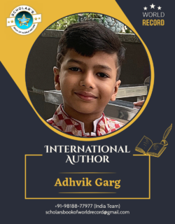 39 Adhvik Garg – International Author Creative