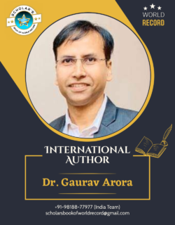 41 Dr. Gaurav Arora – International Author Creative